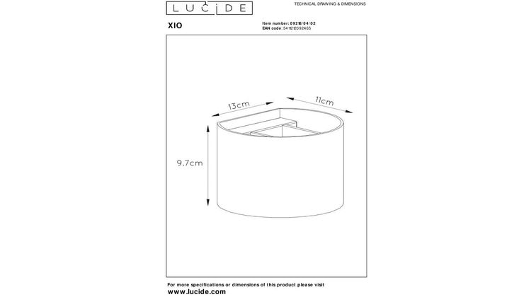 Lucide XIO Wandlamp
