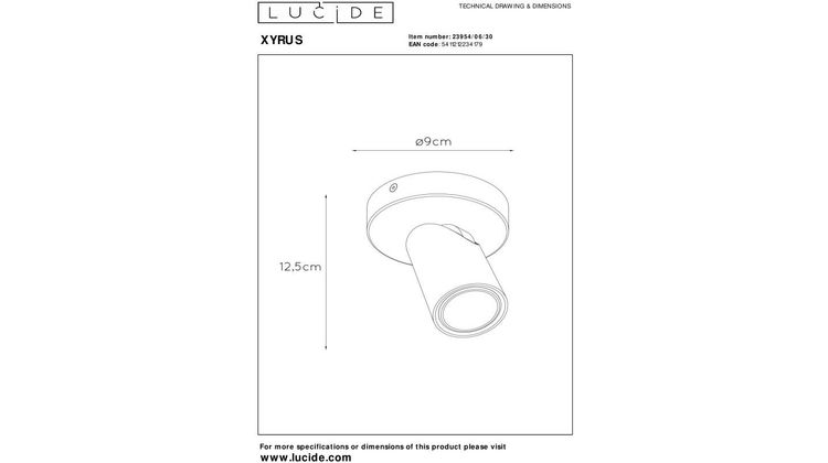 Lucide Xryus Plafondlamp