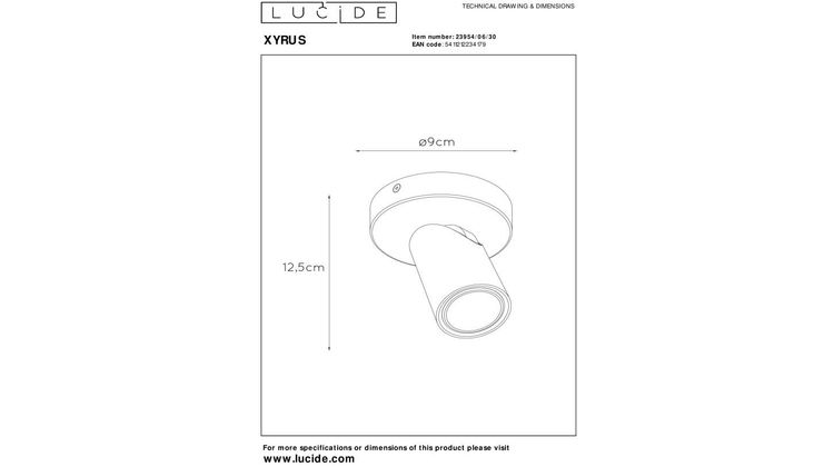 Lucide Xryus Plafondlamp