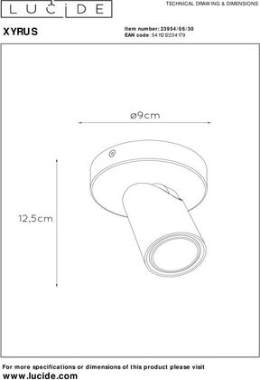 Lucide Xryus Plafondlamp