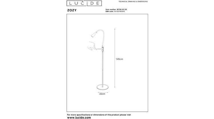 Lucide Zozy Vloerlamp