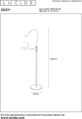 Lucide Zozy Vloerlamp