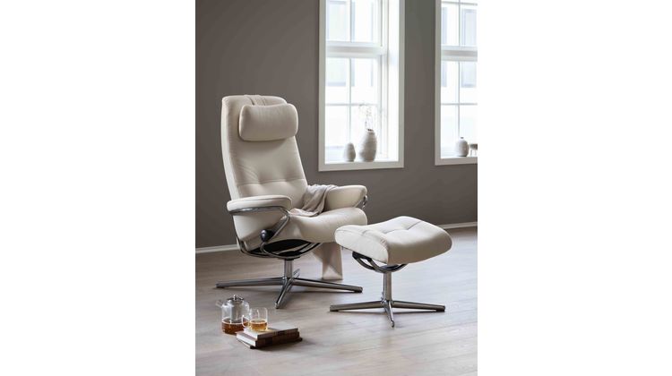 Stressless Berlin Relaxfauteuil + Hocker