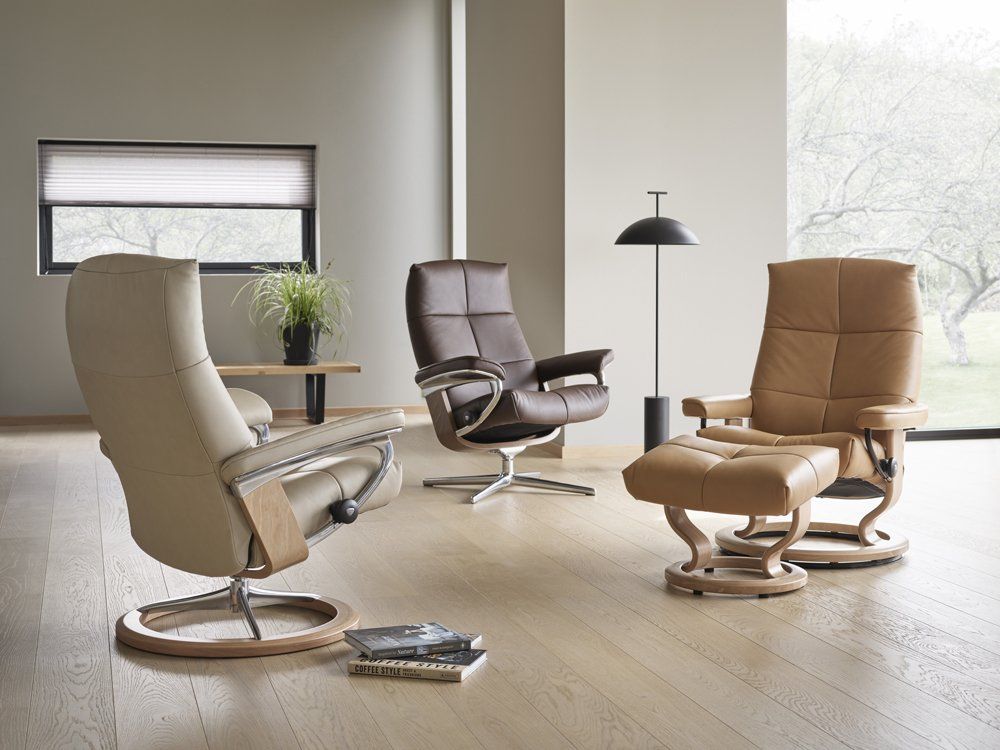 Stressless David Relaxfauteuil + Hocker