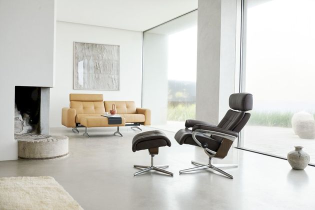 Stressless Erik L Relaxfauteuil + Hocker