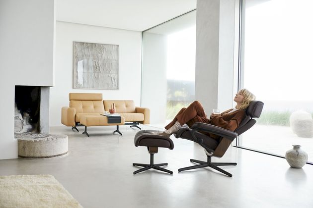 Stressless Erik M Relaxfauteuil + Hocker