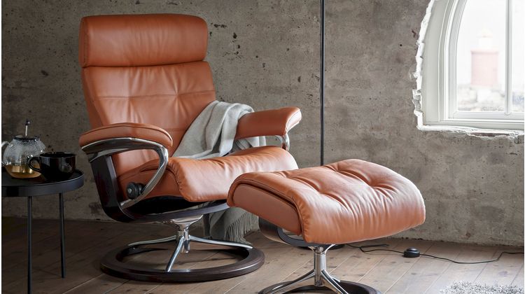 Stressless Erik M Relaxfauteuil + Hocker