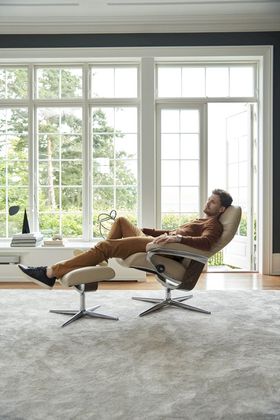Stressless Erik M Relaxfauteuil + Hocker