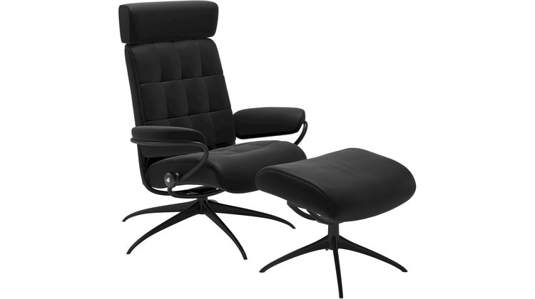 Stressless London Low Back + hocker Relaxfauteuil