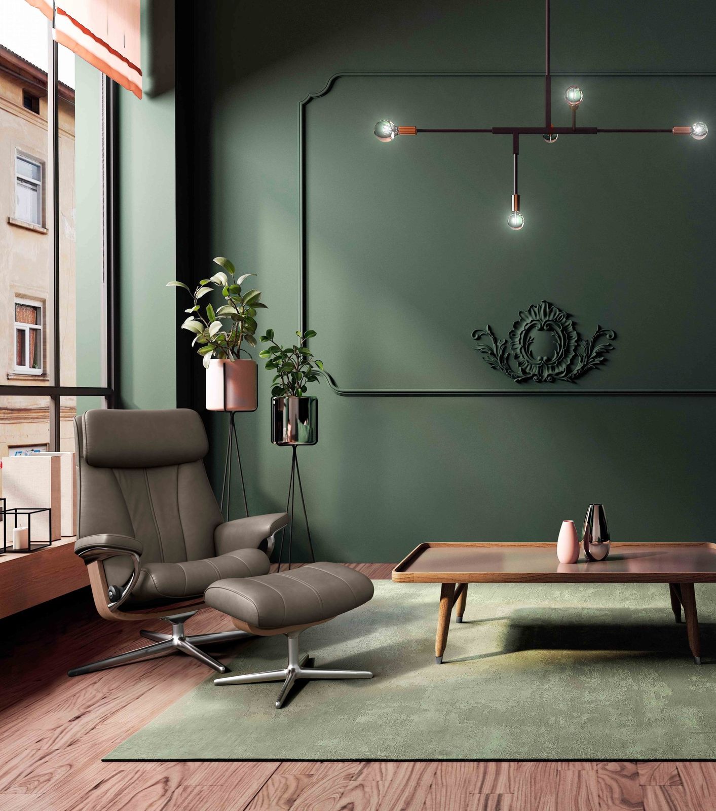 Stressless Paul Relaxfauteuil + Hocker