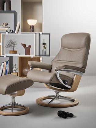 Stressless Philip M Relaxfauteuil + Hocker