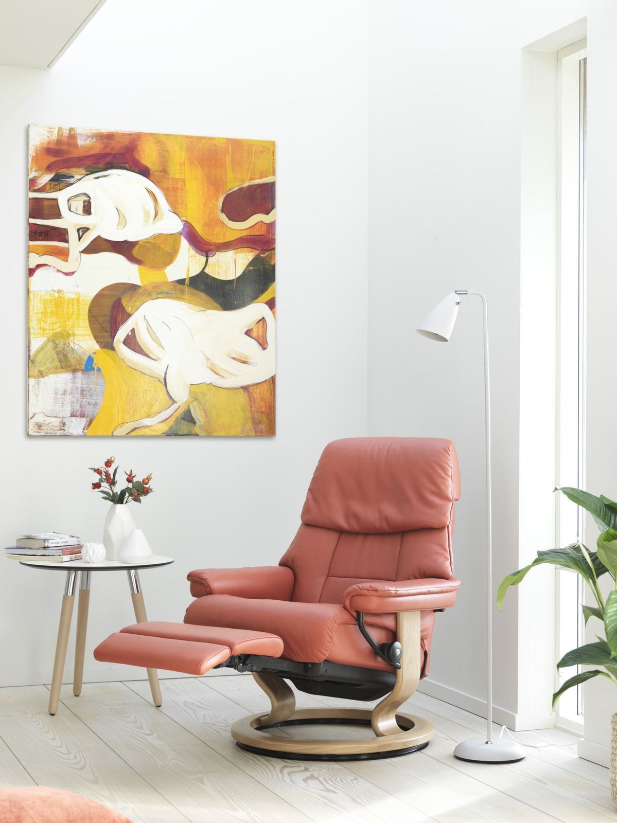 Stressless Ruby Relaxfauteuil + Hocker
