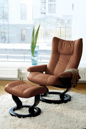 Stressless Wing Relaxfauteuil + Hocker