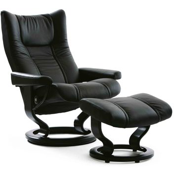 Stressless Wing Relaxfauteuil + Hocker