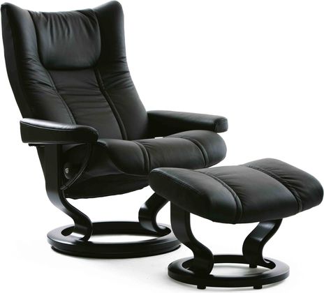 Stressless Wing Relaxfauteuil + Hocker