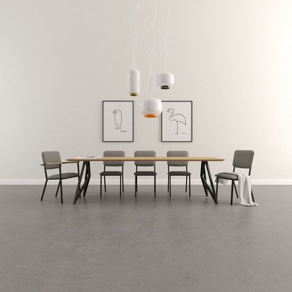 Studio HENK Butterfly Black Eettafel