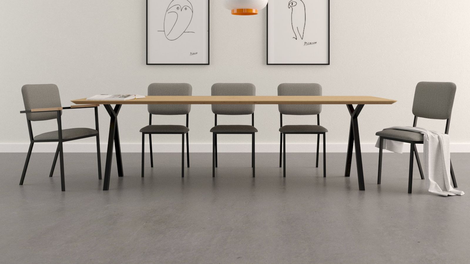 Studio HENK Slim X-type Eettafel