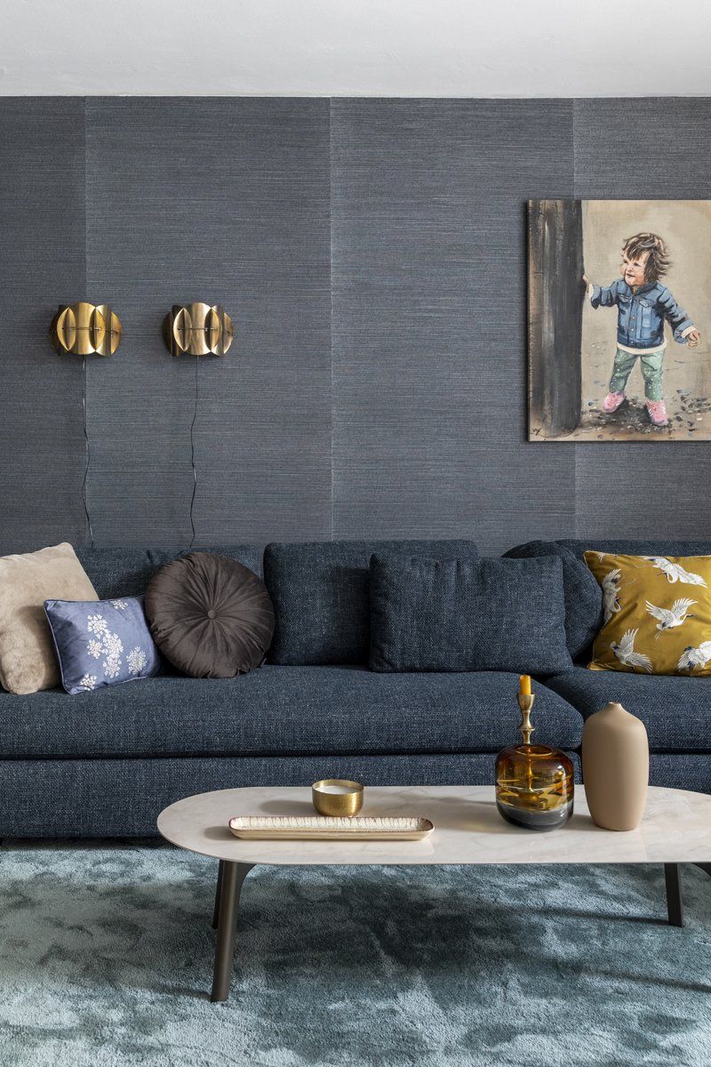Trendhopper Cowan Blauw Vloerkleed