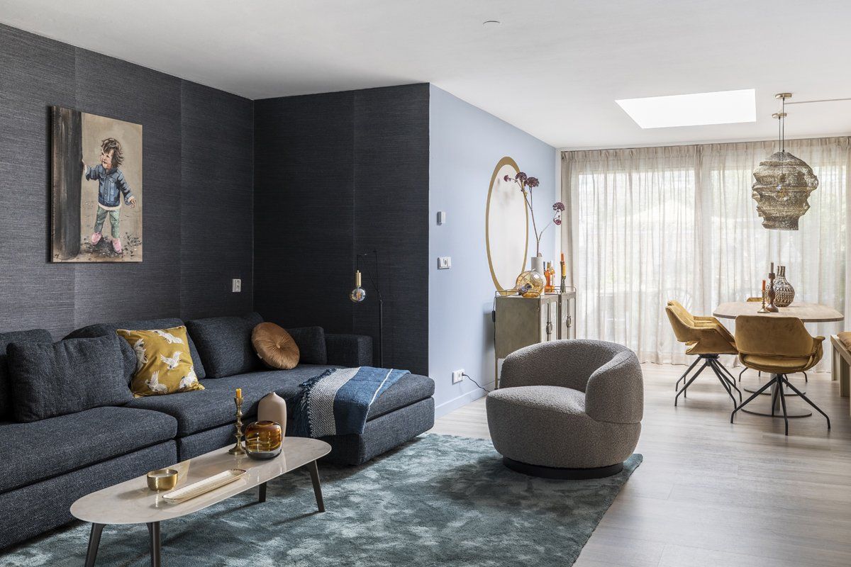 Trendhopper Cowan Blauw Vloerkleed