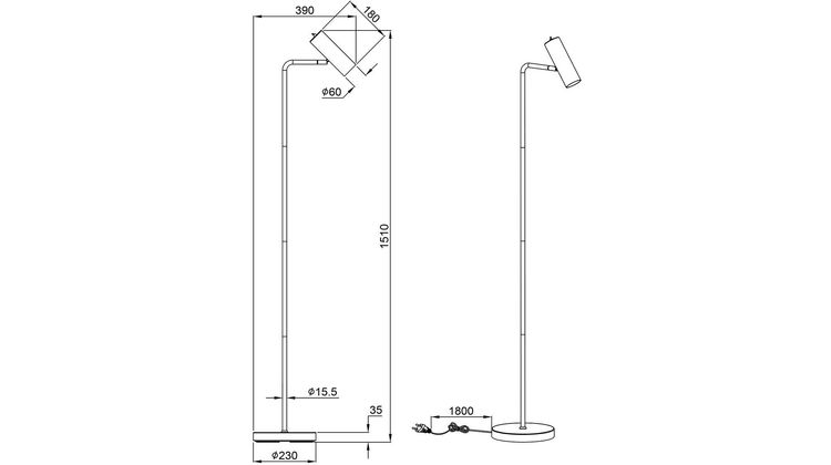 Trendhopper Mikay Vloerlamp