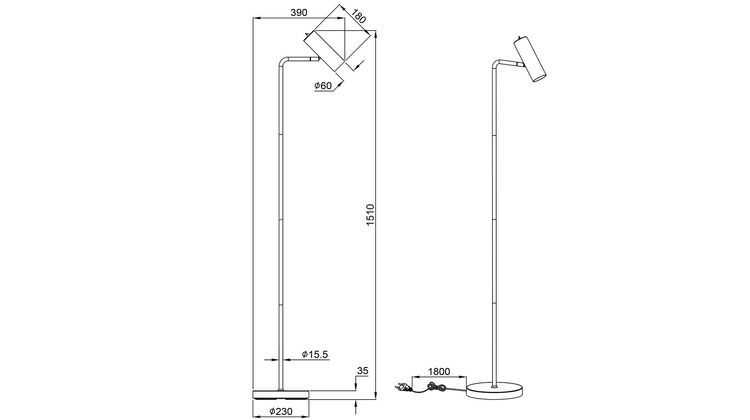 Trendhopper Mikay Vloerlamp
