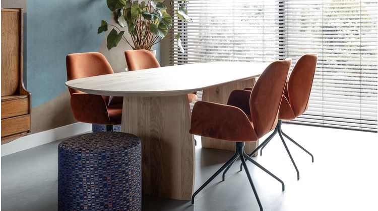 Trendhopper Vieve Microleder Eetkamerstoel