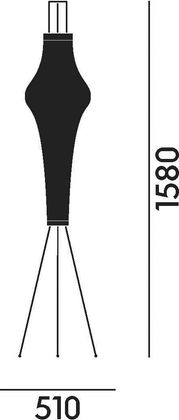 Vitra Akari 14A Vloerlamp