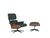 Vitra Eames Lounge Chair & Hocker Dark Green