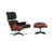 Vitra Eames Lounge Chair & Hocker Zwart