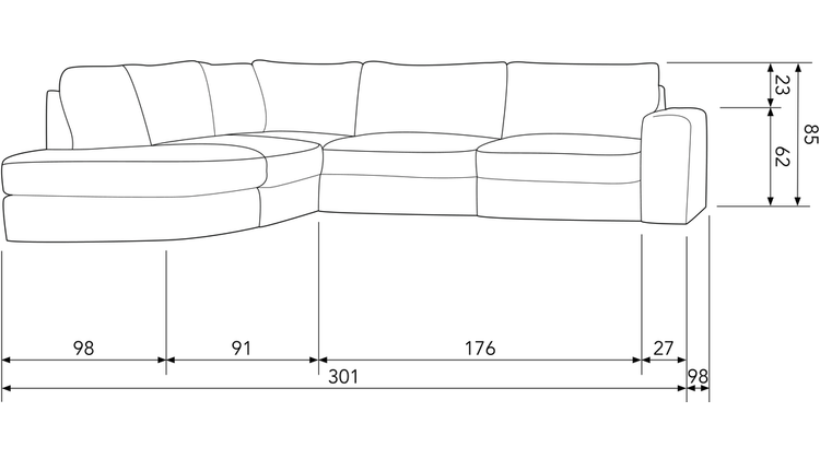 vtwonen Family Hoekbank