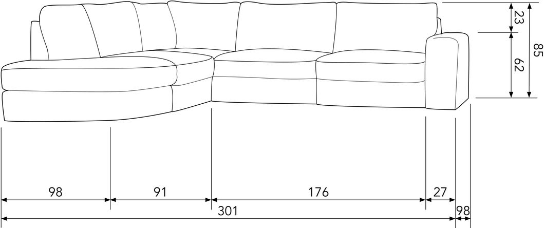 vtwonen Family Hoekbank