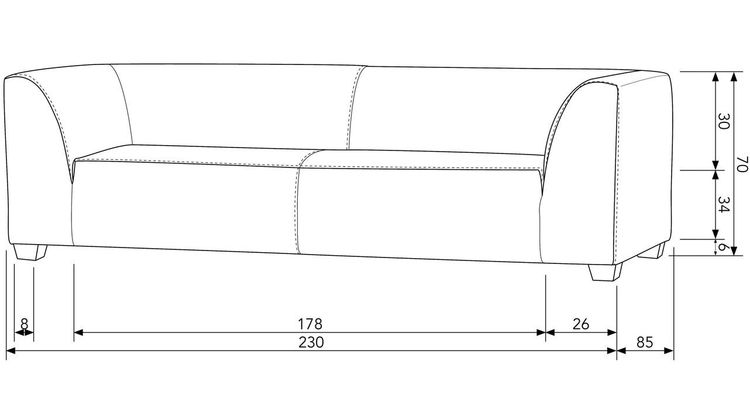 vtwonen Hollandia 3-Zitsbank