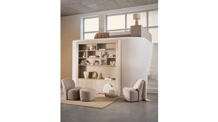 vtwonen Lofty Bouclé Fauteuil