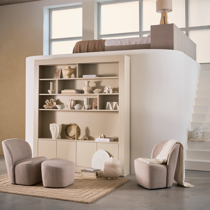 vtwonen Lofty Bouclé Fauteuil