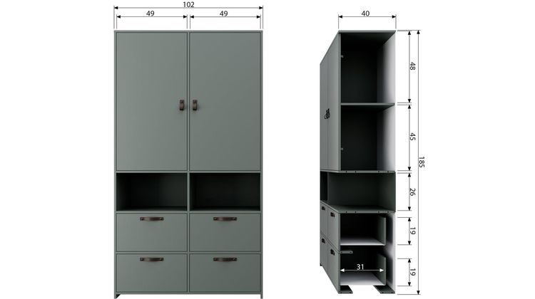 vtwonen Stage Kledingkast