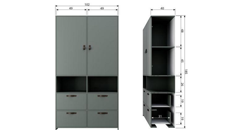 vtwonen Stage Kledingkast