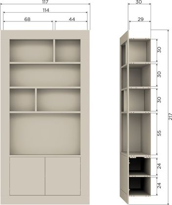 vtwonen Wallcover Vakkenkast