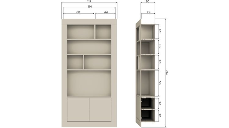 vtwonen Wallcover Vakkenkast