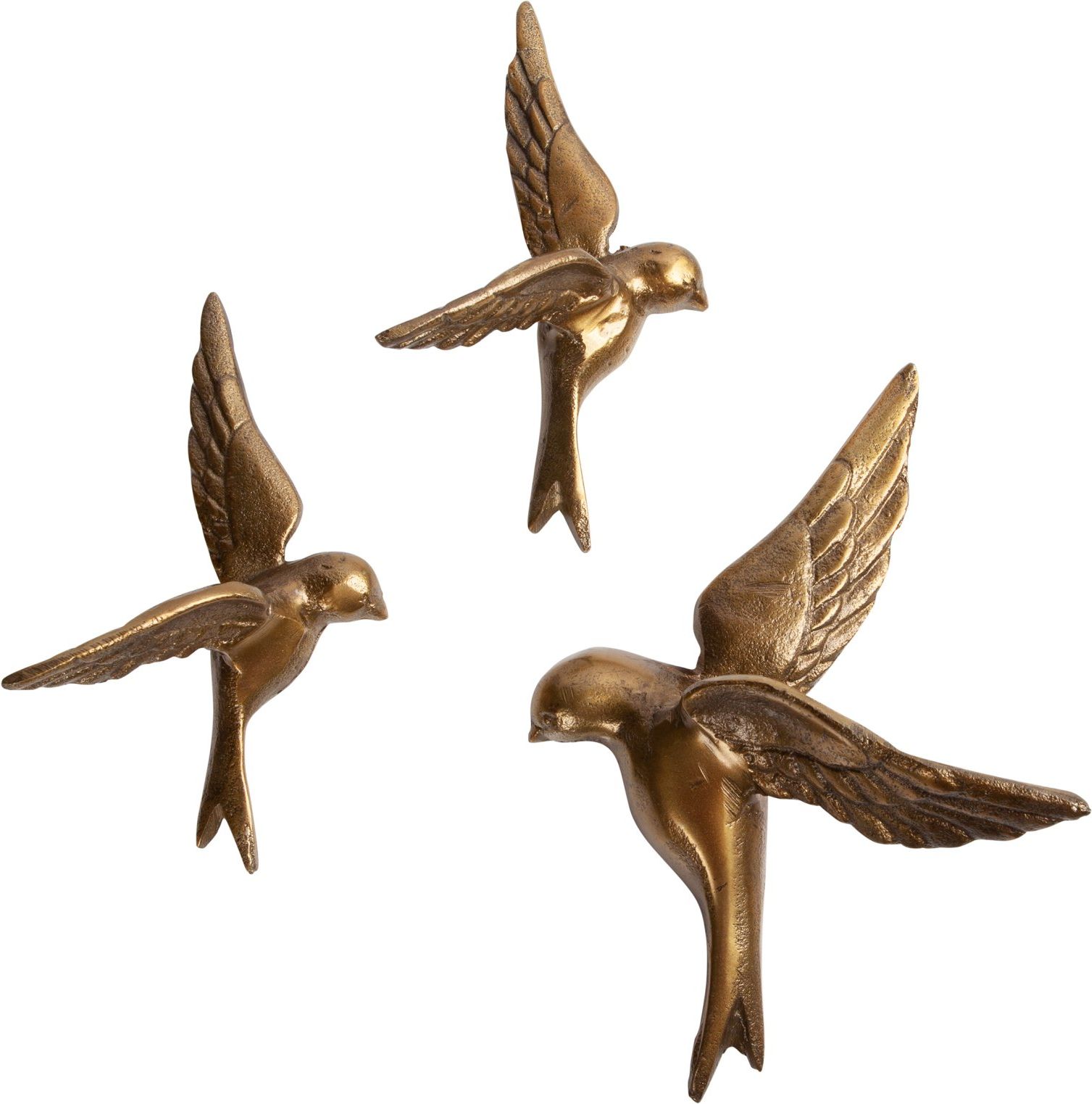 WOOOD Avaler Too Vogels set van 3 Wanddecoratie