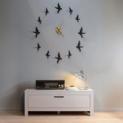 WOOOD Avaler Vogels Set van 4 Wanddecoratie