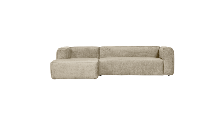 WOOOD Bean Velvet Links Hoekbank
