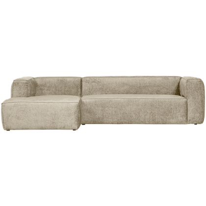 WOOOD Bean Velvet Links Hoekbank