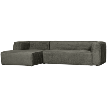 WOOOD Bean Velvet Links Hoekbank