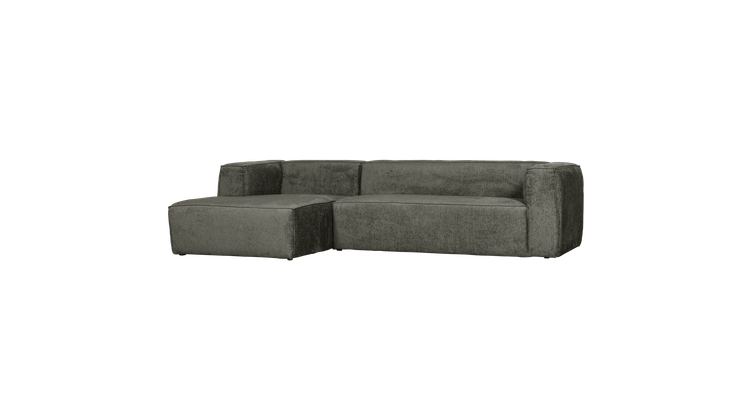 WOOOD Bean Velvet Links Hoekbank