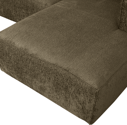 WOOOD Bean Velvet Rechts Hoekbank