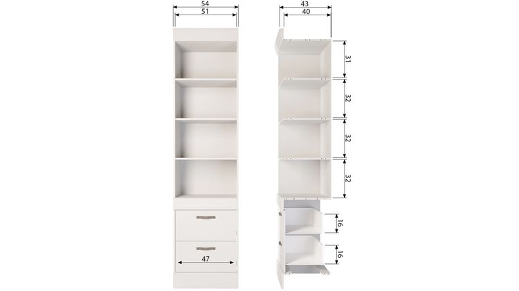 WOOOD Bold Boekenkast