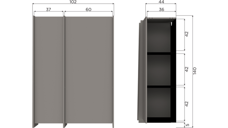 WOOOD Brock Opbergkast