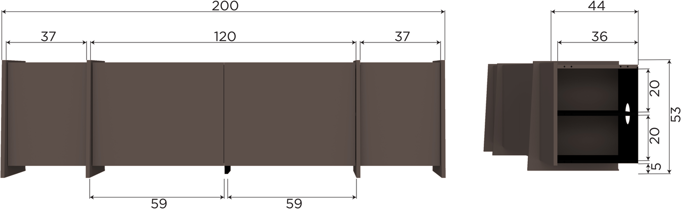 WOOOD Brock Tv-meubel