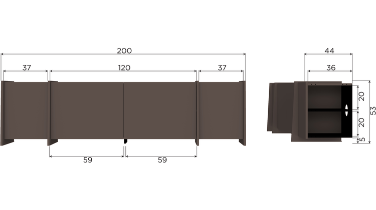 WOOOD Brock Tv-meubel