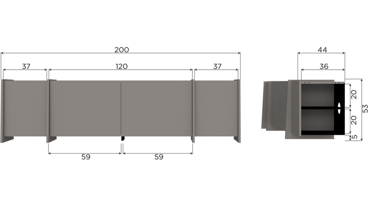 WOOOD Brock Tv-meubel